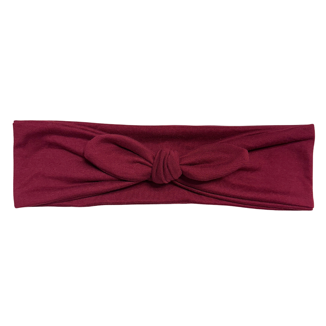 Maroon Solid Tie Style