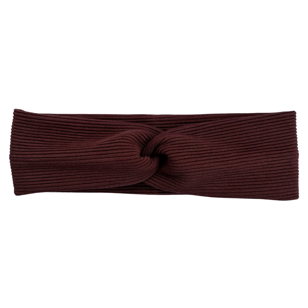 Chocolate Rib Knit Twist Style