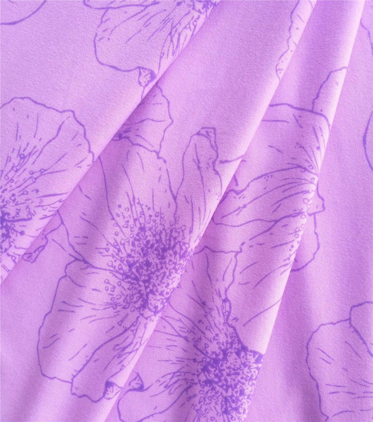 Lilac Floral Tie Style