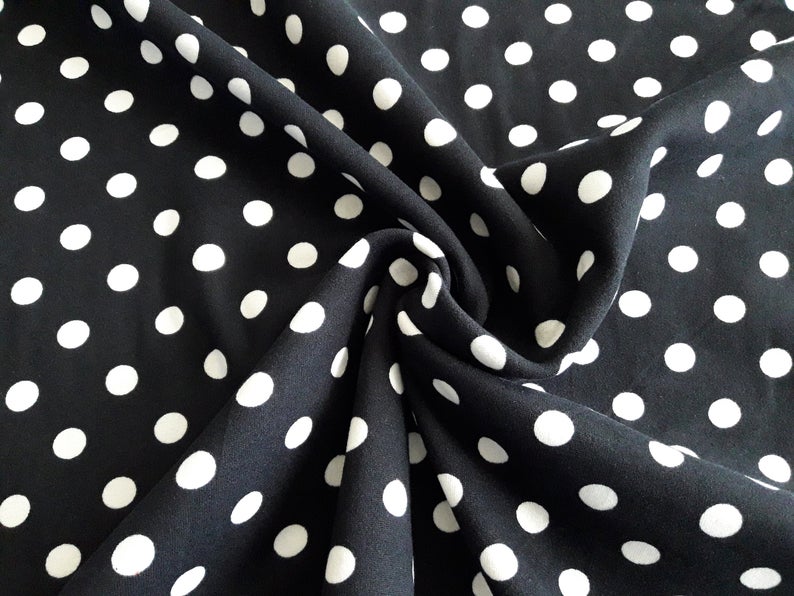 Black Polka Dot Twist Style