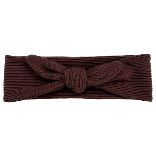 Chocolate Rib Knit Tie Style