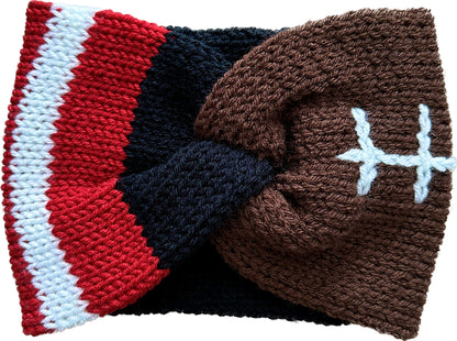 Football Team Knitted Ear Warmer