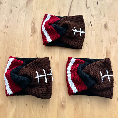 Football Team Knitted Ear Warmer