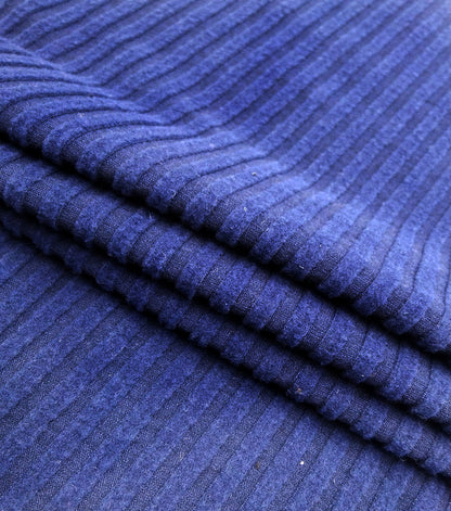 Navy Blue Rib Knit Twist Style