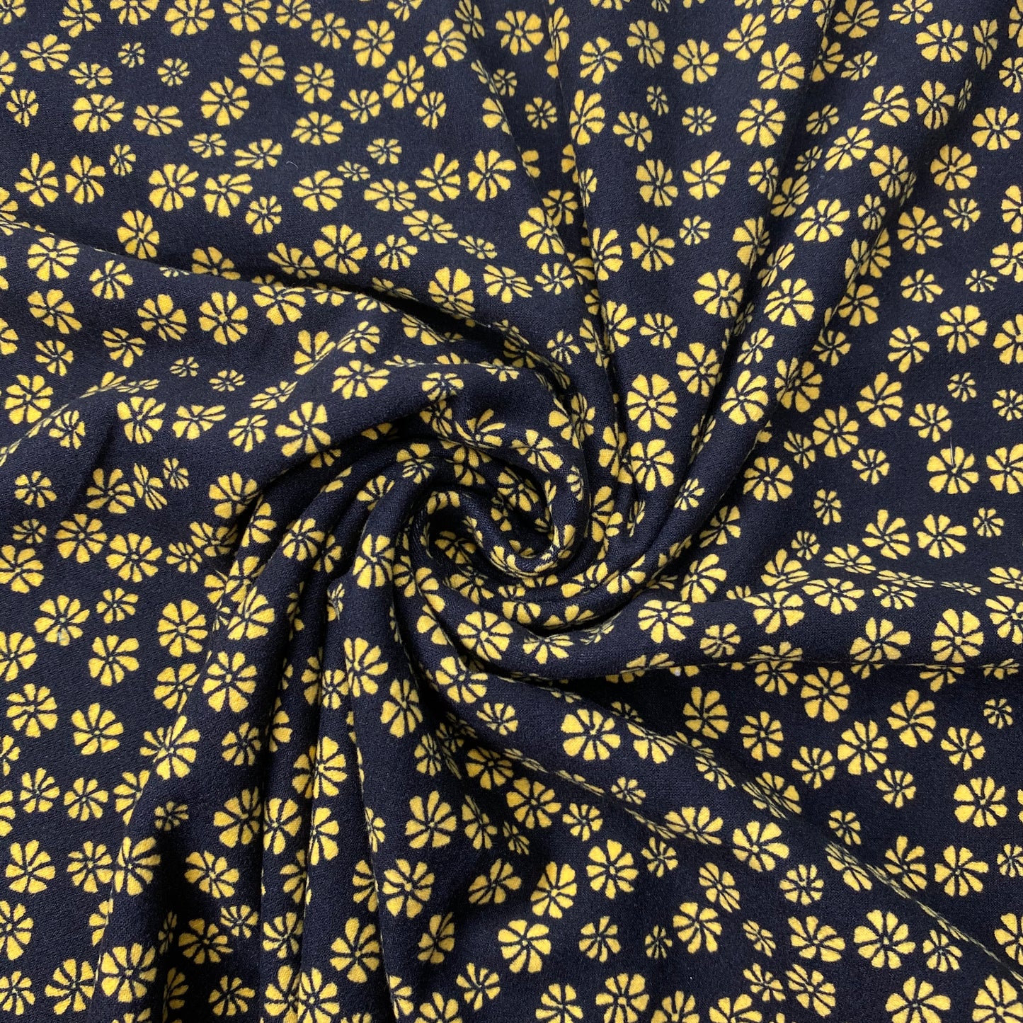 Black Yellow Floral Twist Style
