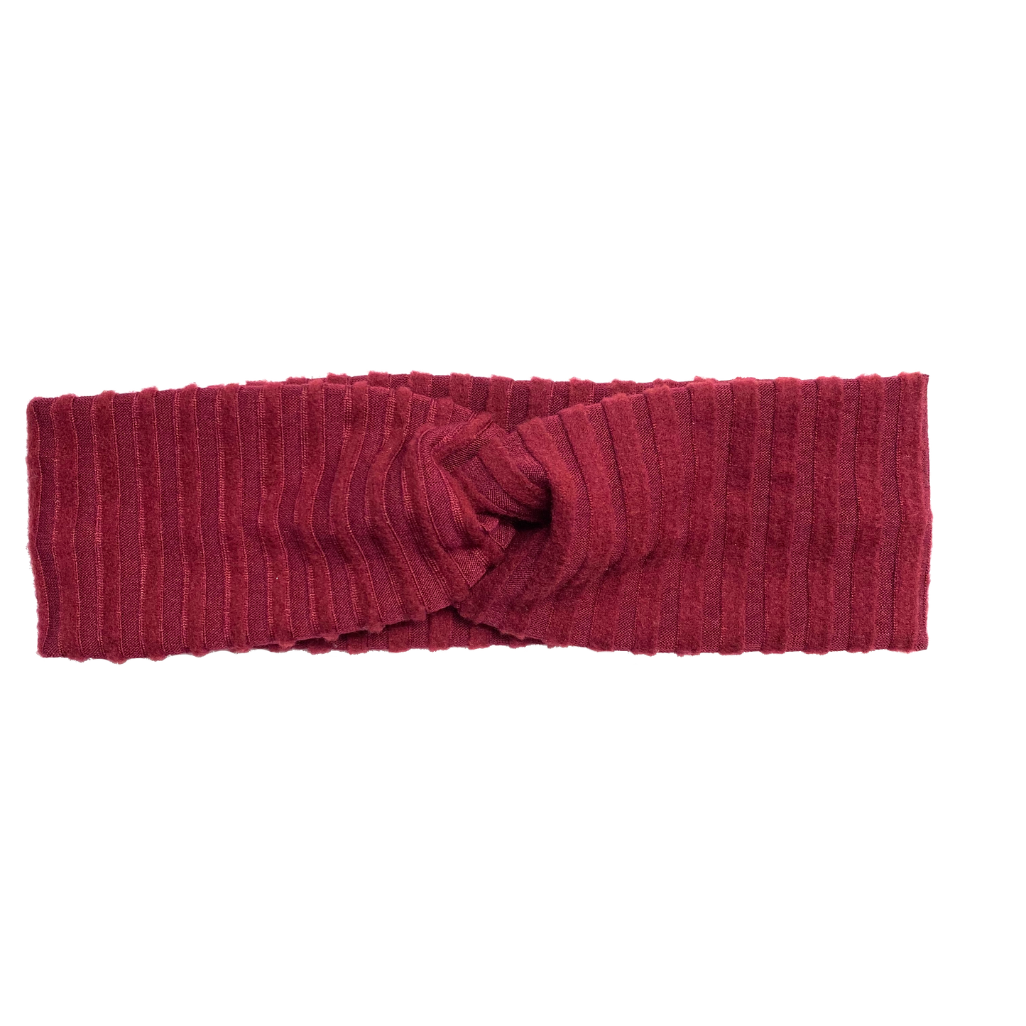 Maroon Rib Knit Twist Style