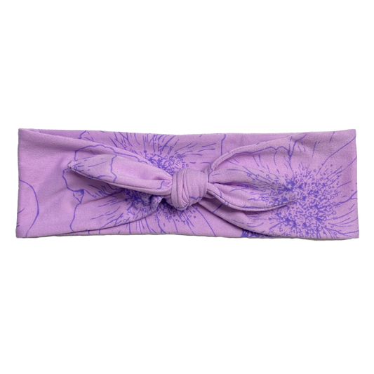 Lilac Floral Tie Style