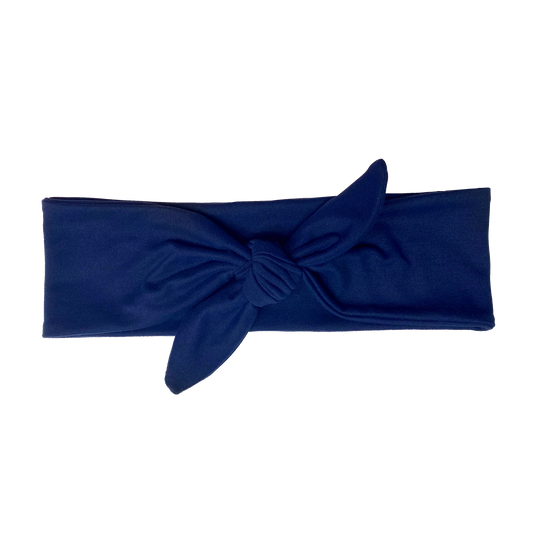 Navy Blue Solid Tie Style