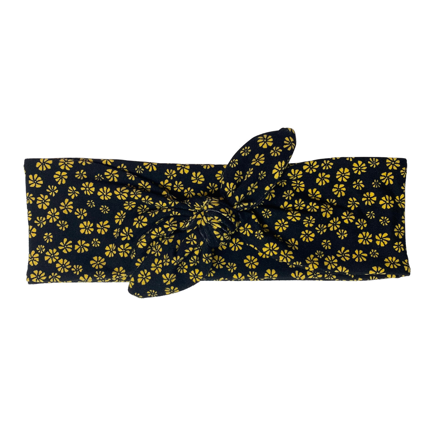Black Yellow Floral Tie Style